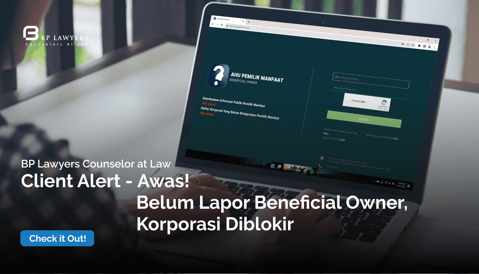 Client Alert – Belum Lapor Beneficial Owner, Korporasi Diblokir!