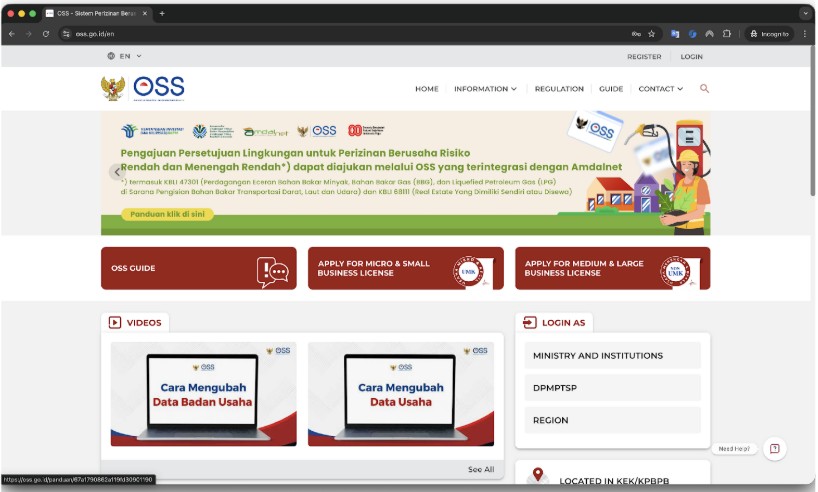 Sistem OSS Error