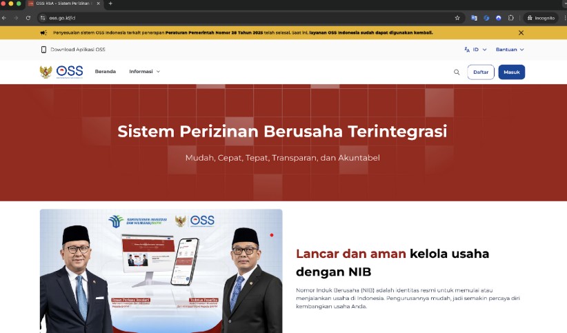 Perizinan OSS untuk Usaha di Kawasan Bersama
